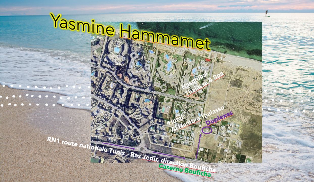 Hammamet Hammamet Location Duplex Duplexes meubls a cinq min plage virge et marine
